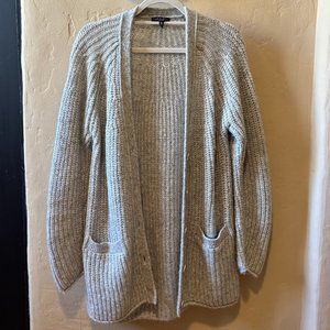 Rag & Bone, Medium, V Neck Sweater, Cardigan, Grey, Button Closure
